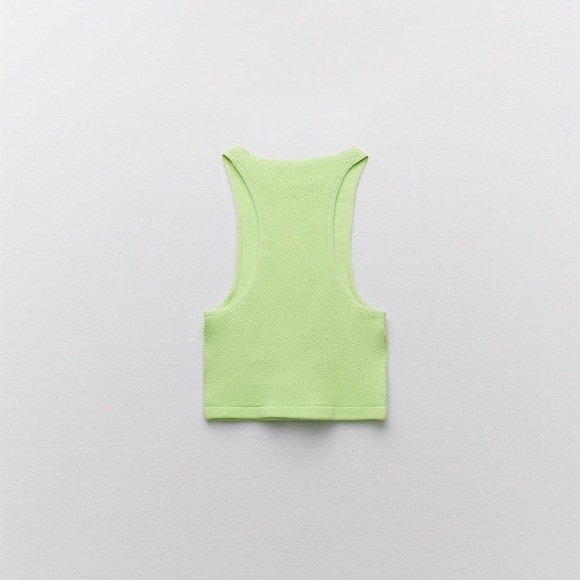 Zara Seamless Halter Top in Sea Green (XS/S) - Picture 6 of 8